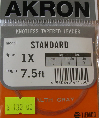 akron standart 7,5 ft 1X Tiemco